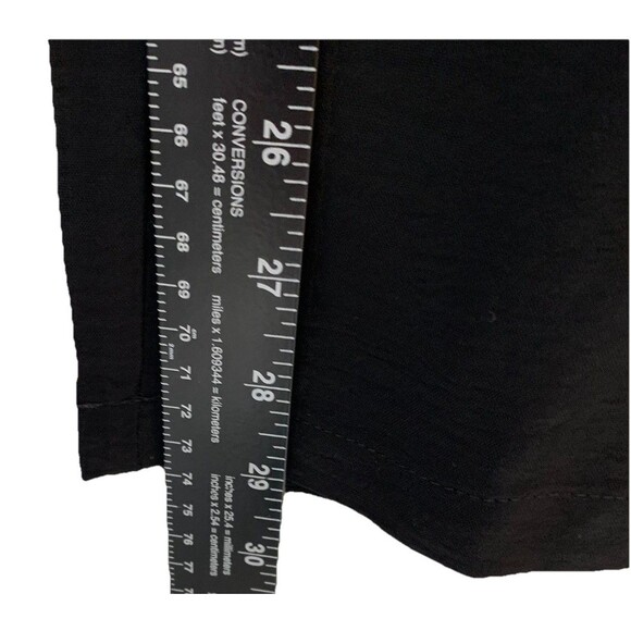 SHEIN Black Pants Wide Leg High Waisted Elastic Waist Pull On Pockets Size 6 - Picture 3 of 6